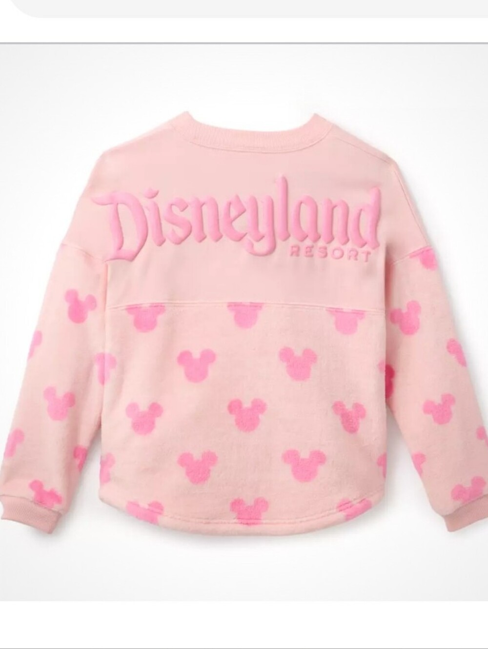 NWT Disneyland Pink Mickey Mouse Icon Plush Spirit Jersey for Kids size XS